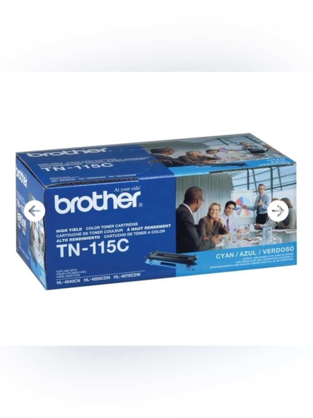 Brother TN-115C Cyan Printer Toner Box